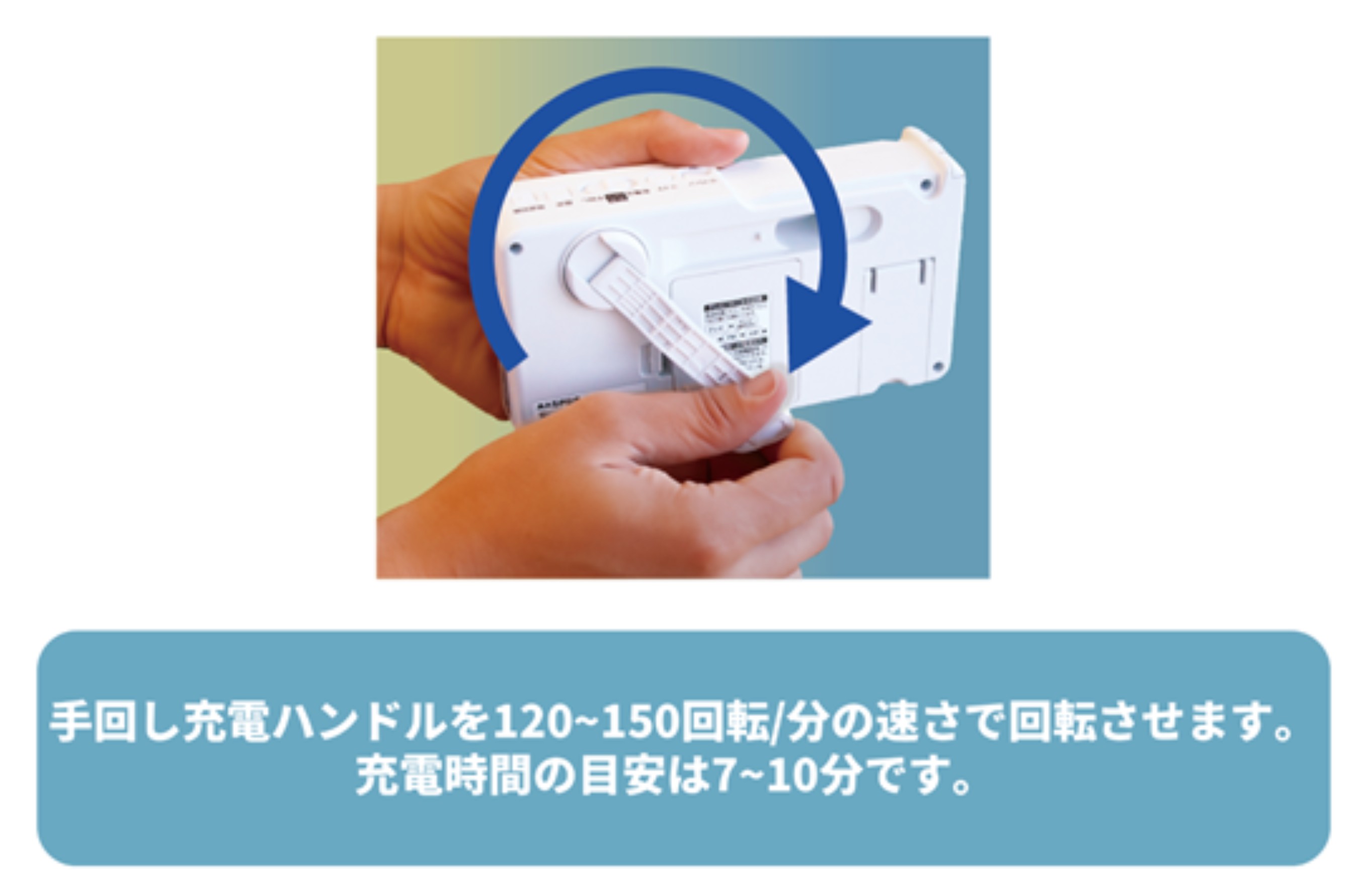 手回し充電テレビ・ラジオ